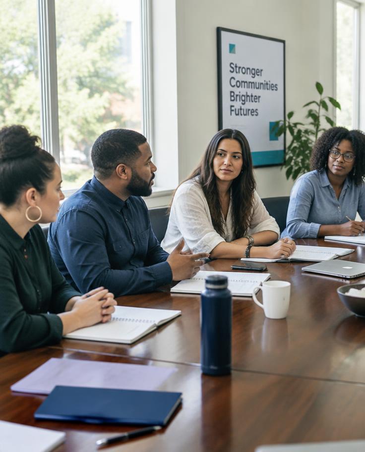 Board members in a leadership meeting
